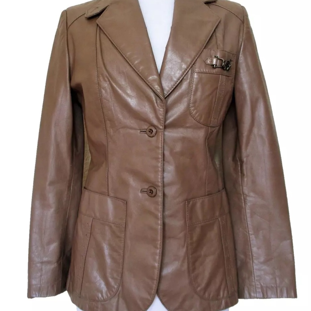 Women's Brown Leather Jacket